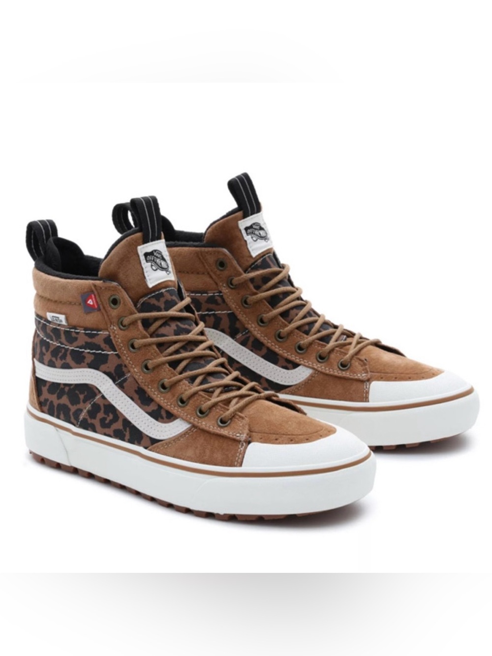 Vans Sk8-Hi MTE Leopard Cheetah Print Suede High Tops Gorpcore Hiking Aesthetic